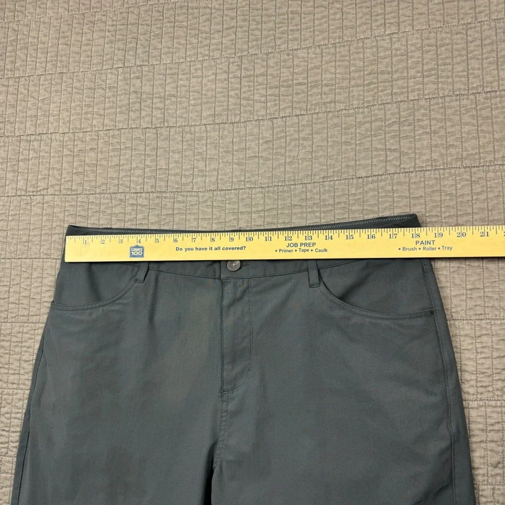 Vuori Meta Pants Men 36x31 Gray Athletic Slim Fit Performance Chino V430